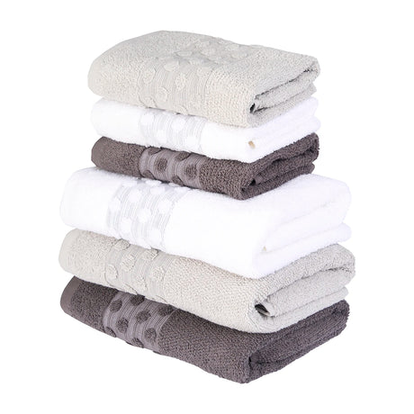 Set 3 Asciugamani Viso e 3 Ospite PUNTO – Vingi