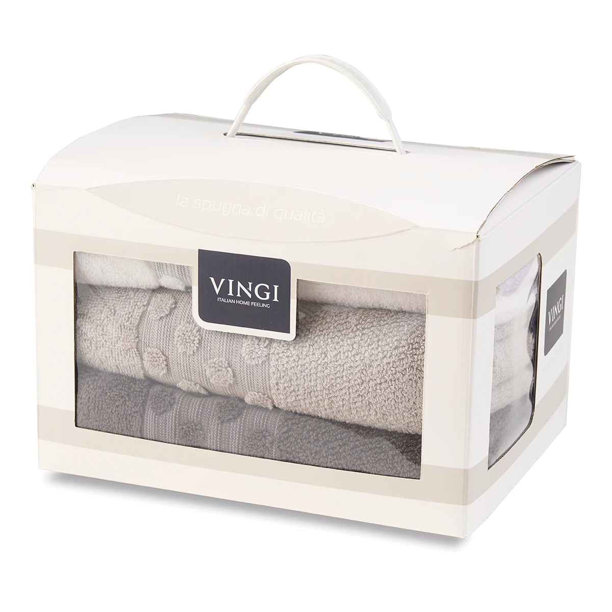 Set 3 Asciugamani Viso e 3 Ospite PUNTO – Vingi