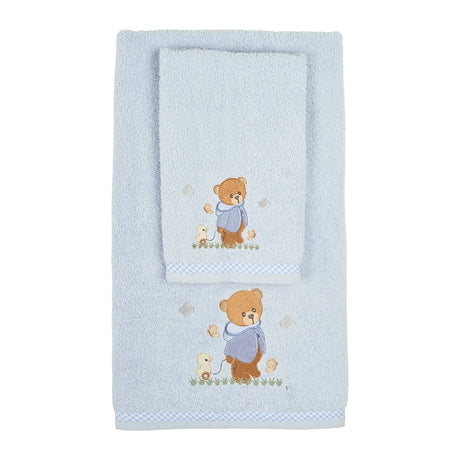 Set Asciugamani Baby 1+1 in Spugna di Cotone Winnie - Vingi