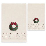 Asciugamano e Ospite Natalizi Ghirlanda - Maestri Cotonieri