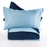 Completo Copripiumino Antibes Matrimoniale in Raso di Puro Cotone 200 TC – Via Roma 60