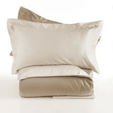 Completo Copripiumino Antibes Matrimoniale in Raso di Puro Cotone 200 TC – Via Roma 60