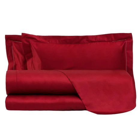 Completo Copripiumino Matrimoniale in Raso di Cotone Chantal – 200 Fili TC – Via Roma 60