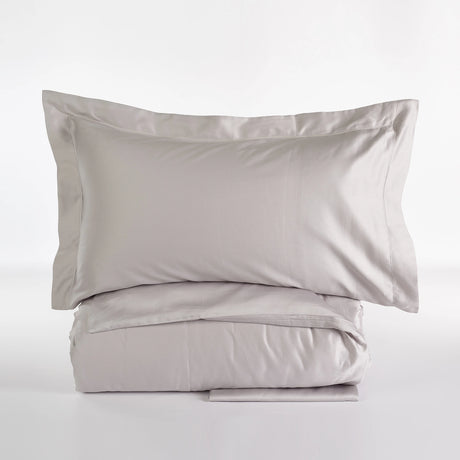 Completo Copripiumino Matrimoniale in Raso di Cotone Chantal – 200 Fili TC – Via Roma 60