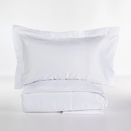 Completo Copripiumino Matrimoniale in Raso di Cotone Chantal – 200 Fili TC – Via Roma 60