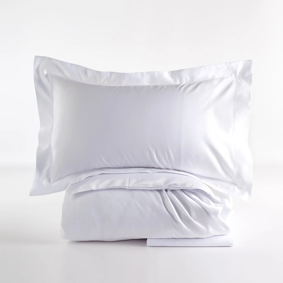 Completo Copripiumino Montecarlo Matrimoniale 1000 TC in Raso di Puro Cotone – Via Roma 60