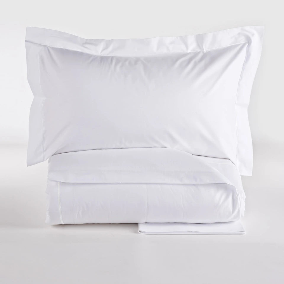 Completo Copripiumino Percalle Luxury Matrimoniale 200 TC in Puro Cotone – Via Roma 60