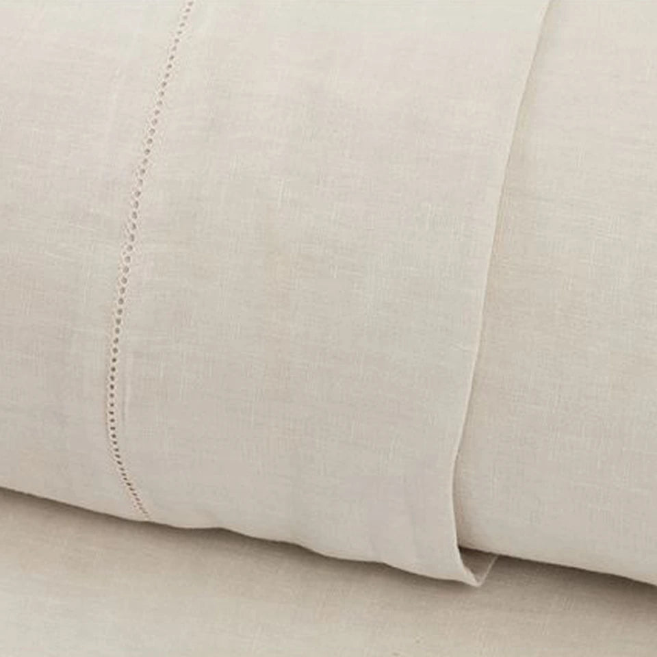 Completo Copripiumino Sharm Matrimoniale in 100% Lino Stone Wash – Via Roma 60