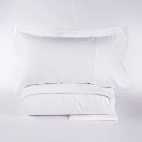 Completo Copripiumino Sharm Matrimoniale in 100% Lino Stone Wash – Via Roma 60