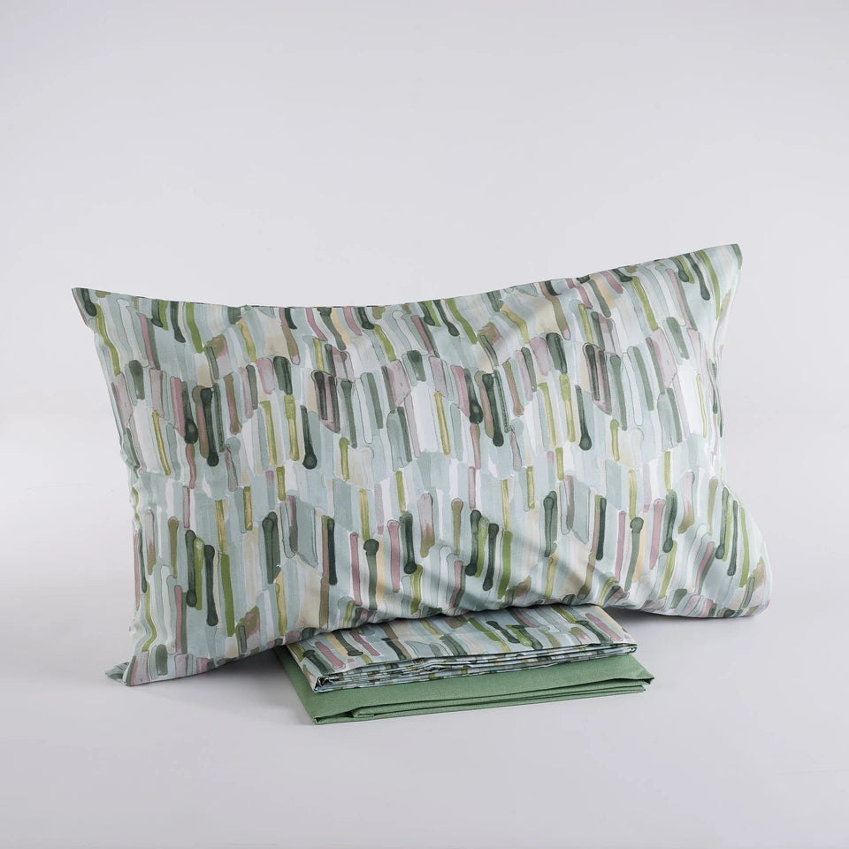 Completo Lenzuola INDY No Stiro Tekno Time® – Tinta Unita Made in Italy - Maè