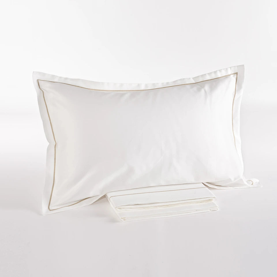 Completo Lenzuola Raso Luxury Matrimoniale 300 TC in Puro Cotone – Via Roma 60