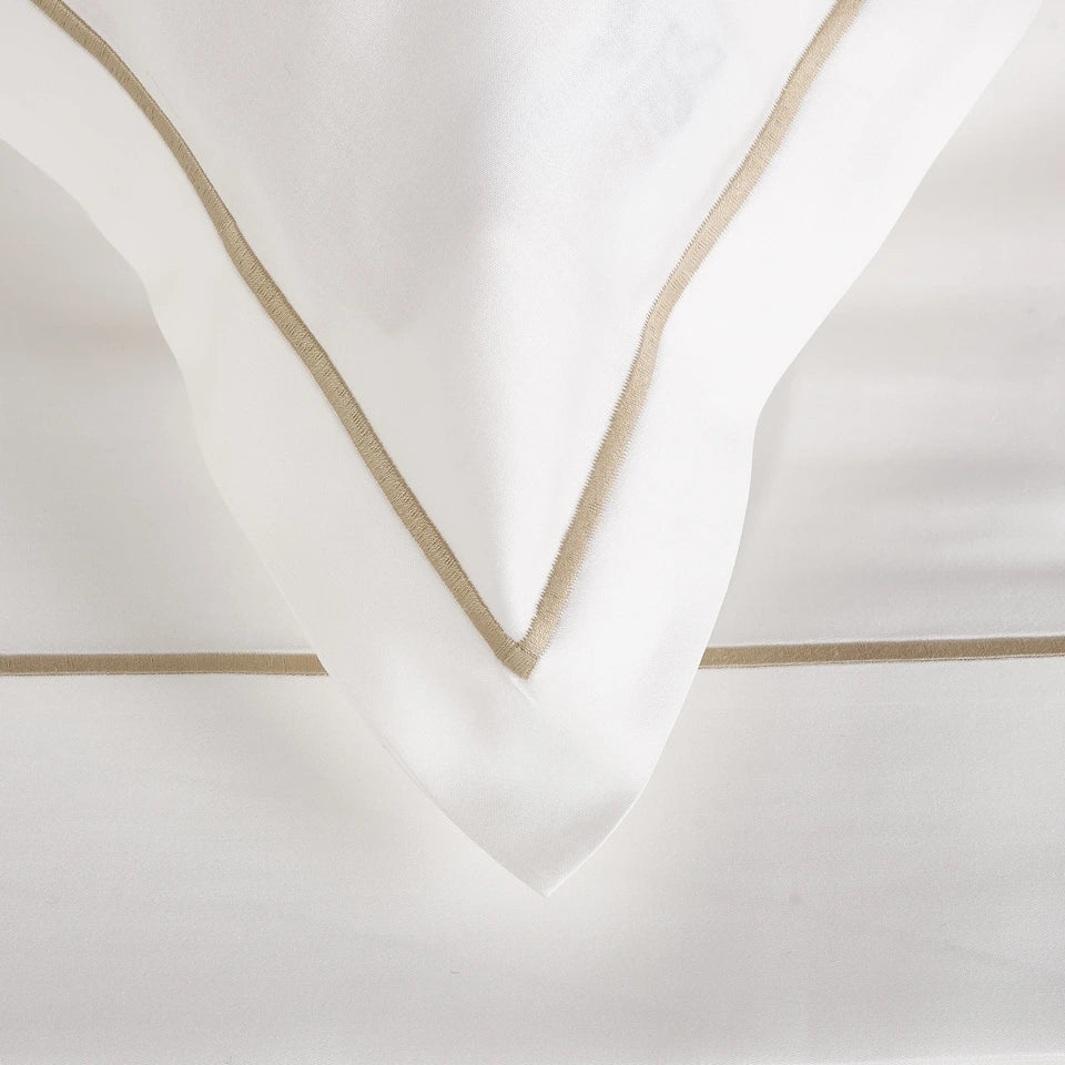 Completo Lenzuola Raso Luxury Matrimoniale 300 TC in Puro Cotone – Via Roma 60