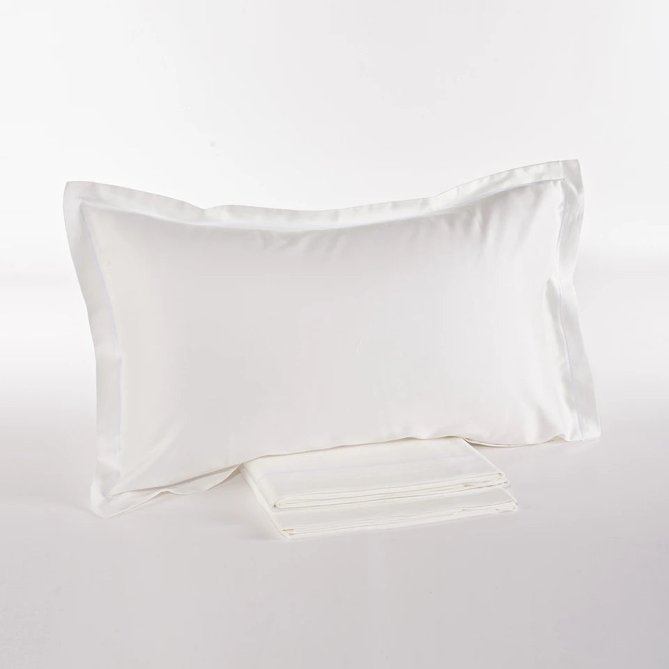 Completo Lenzuola Raso Luxury Matrimoniale 300 TC in Puro Cotone – Via Roma 60