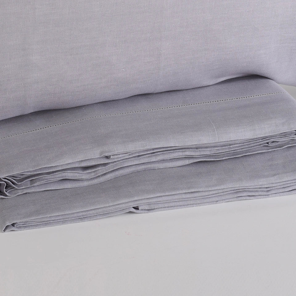 Completo Lenzuola Sharm Matrimoniale in 100% Lino Stone Wash – Via Roma 60– Via Roma 60