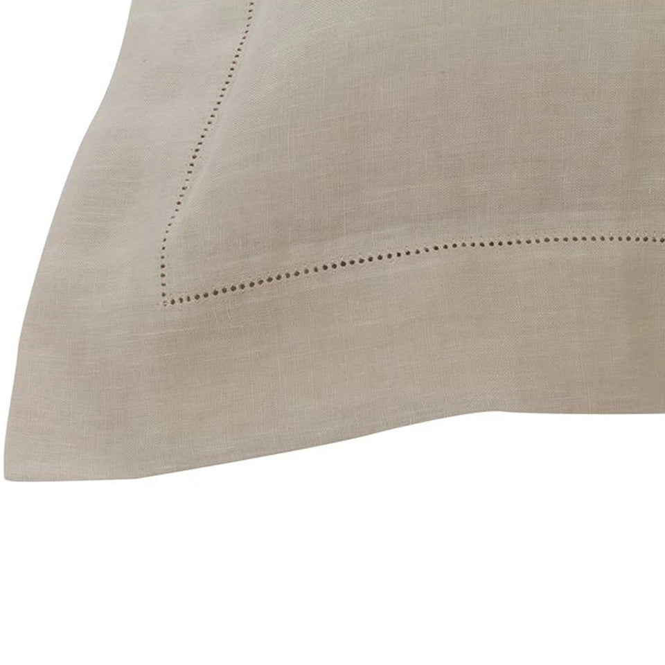 Coppia di Federe Sharm in 100% Lino Stone Wash Colore Sabbia – Via Roma 60