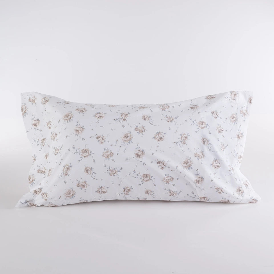 Federa Singola con Volani Oxford Fiori piccoli 50x80 cm Maè - Via Roma 60