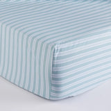 Lenzuolo Sotto con Angoli Riga Piccola 100% Cotone Percalle Oxford Maè - Via Roma 60
