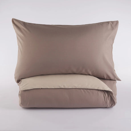 Parure Copripiumino No Stiro Tekno Time® – Tinta Unita Made in Italy - Maè