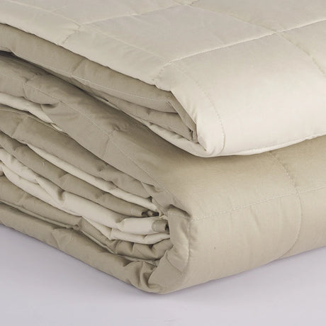 Trapuntino Quilt Double Colorado Tortora in Cotone Percalle – Maè by Via Roma 60