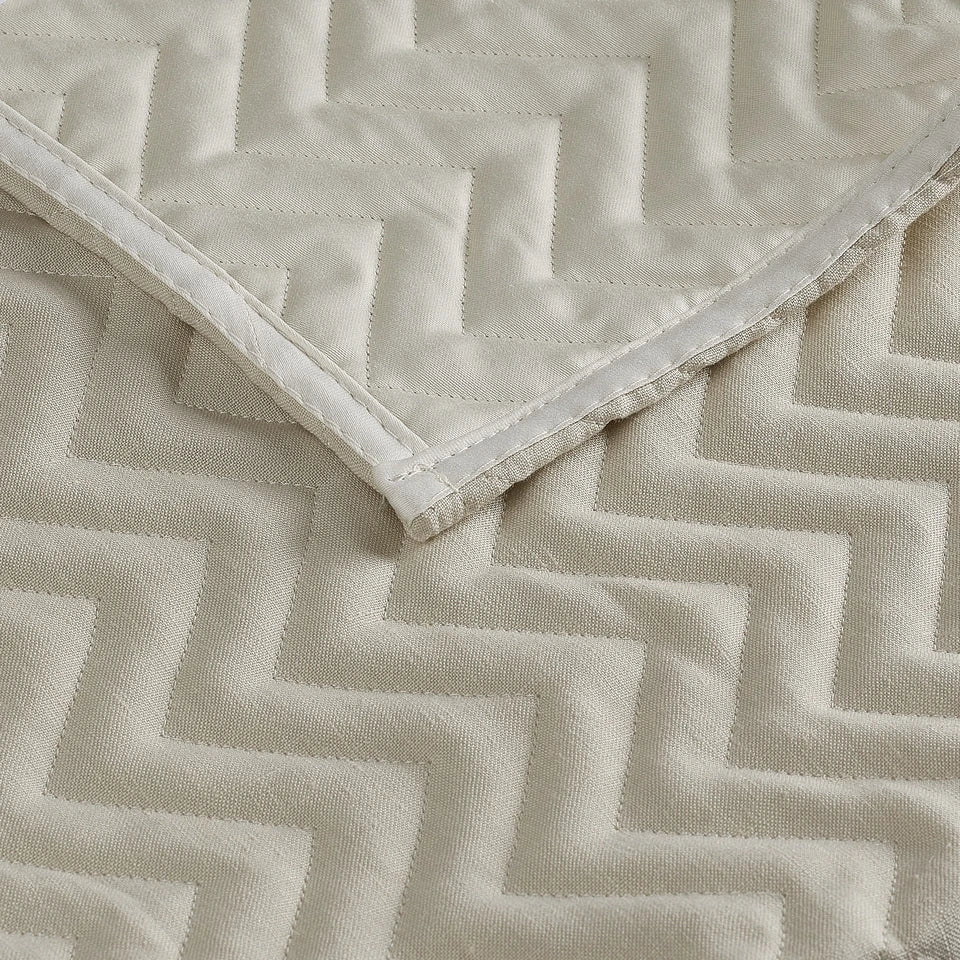 Trapuntino Quilt Sharm Matrimoniale in 100% Lino Stone Wash – Via Roma 60