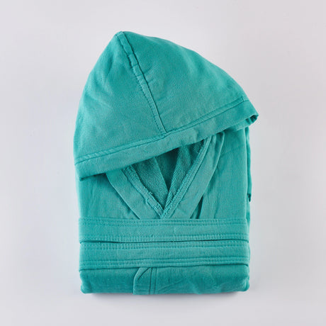 Accappatoio in Spugna Compact con Cappuccio – Maè