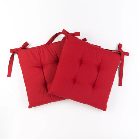 Coppia Cuscini per Sedia 40x40 con Lacci - Maè