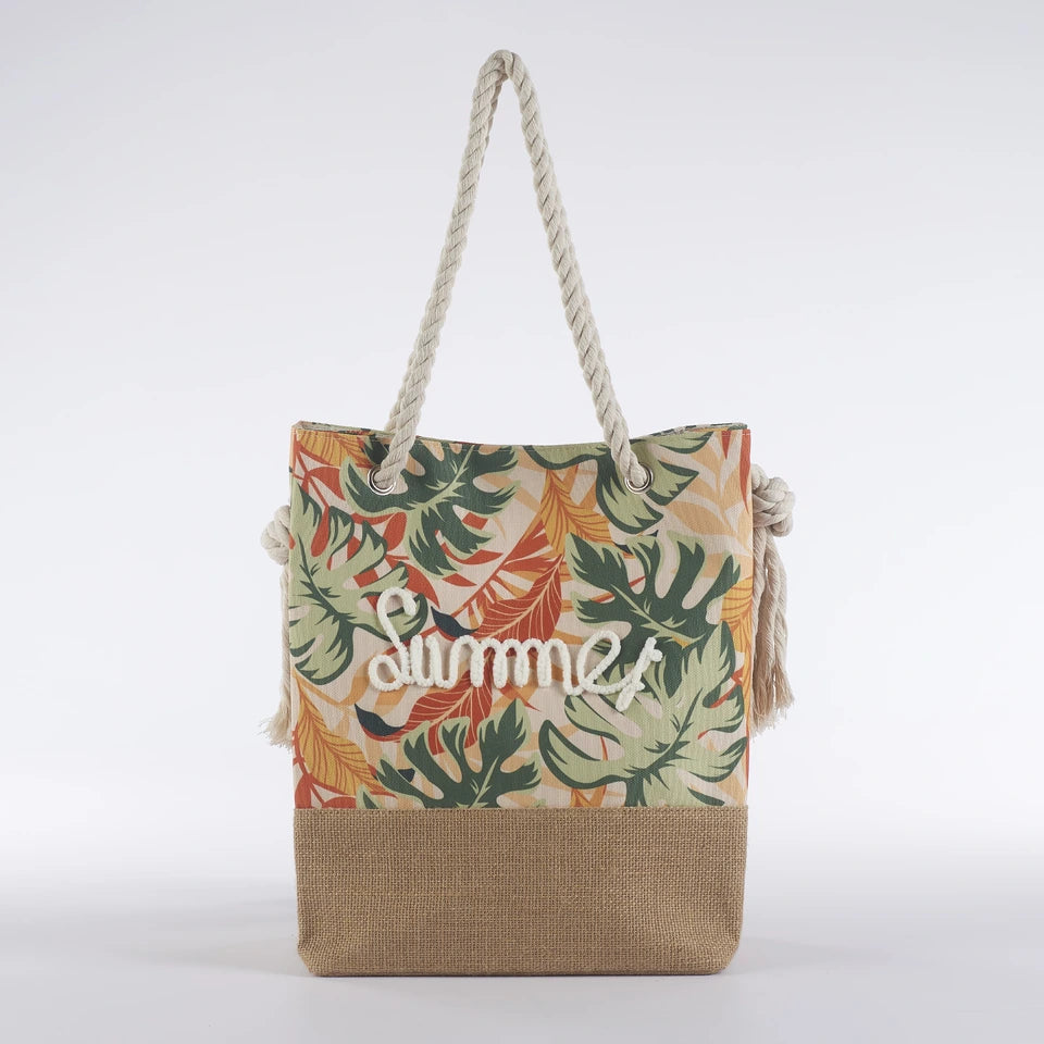 Borsa Mare Koh Samui Con Zip e Tasca Interna Maè - Via Roma 60