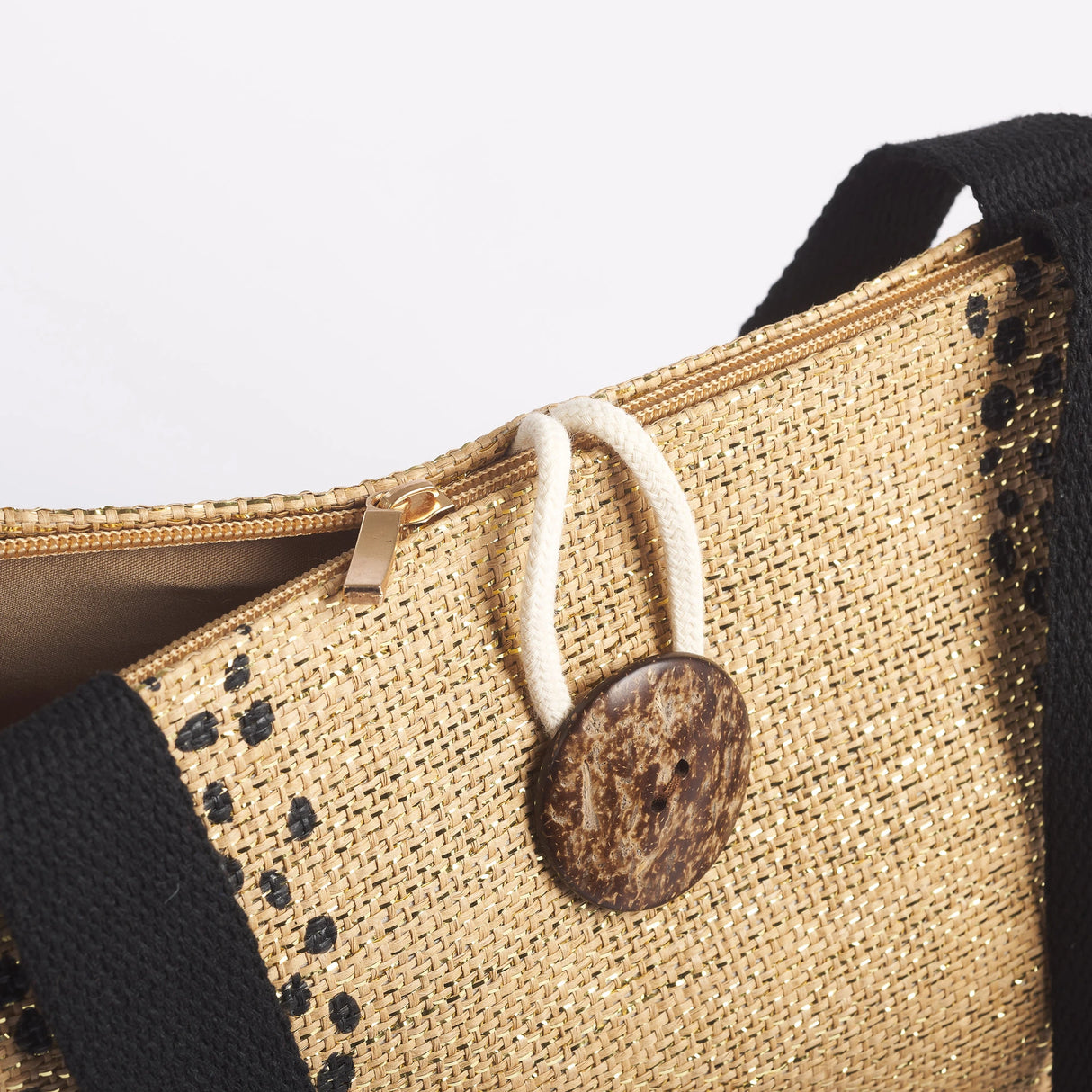 Borsa Mare Malesia Con Zip e Tasca Interna Maè - Via Roma 60