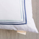 Set da 2 Federe Per Guanciali Sissi In Raso Di Cotone Con 4 Volani by Maestri Cotonieri Home