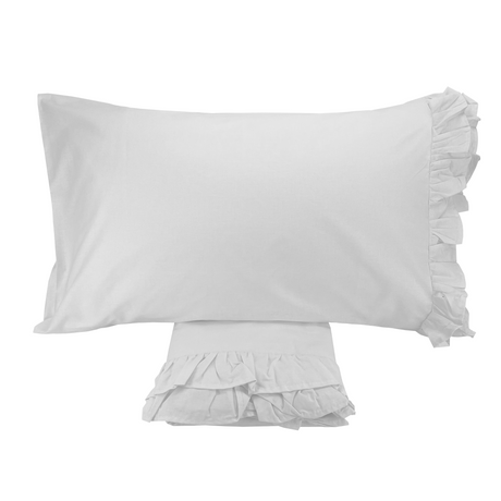 Completo Letto BRIGITTE con Rouches – L’Atelier 17 | Singolo, 1 Piazza e Mezza, Matrimoniale