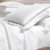 Completo Lenzuola In Raso Di Cotone 200 TC Luxor Matrimoniale  - Caleffi