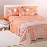 Completo Lenzuola In Cotone Palm Spring - Caleffi
