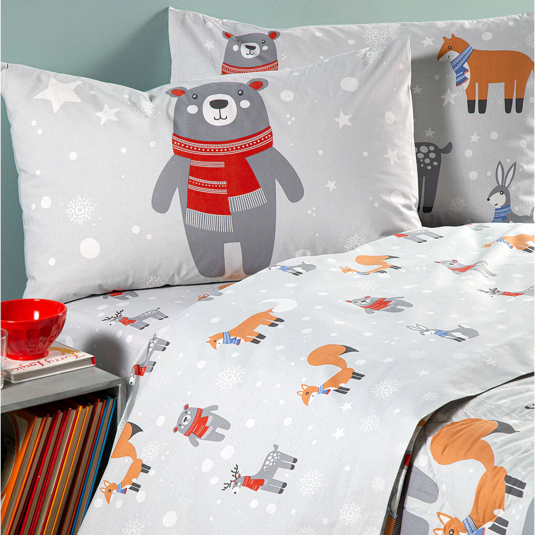 Completo Lenzuola Singolo Teddy Caleffi  – 100% Cotone