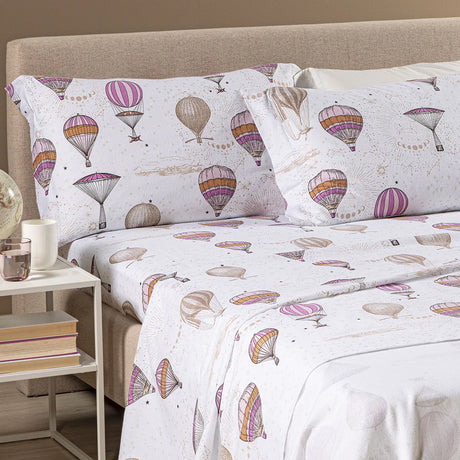 Completo Lenzuola VOLO in Flanella Matrimoniale – Caleffi