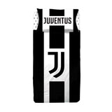 Completo Lenzuola Singolo Juventus – Ufficiale in Cotone 100% Bianco Nero