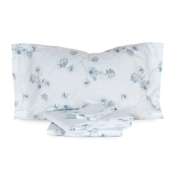 Completo Lenzuola In Cotone FLORES Singolo - Caleffi