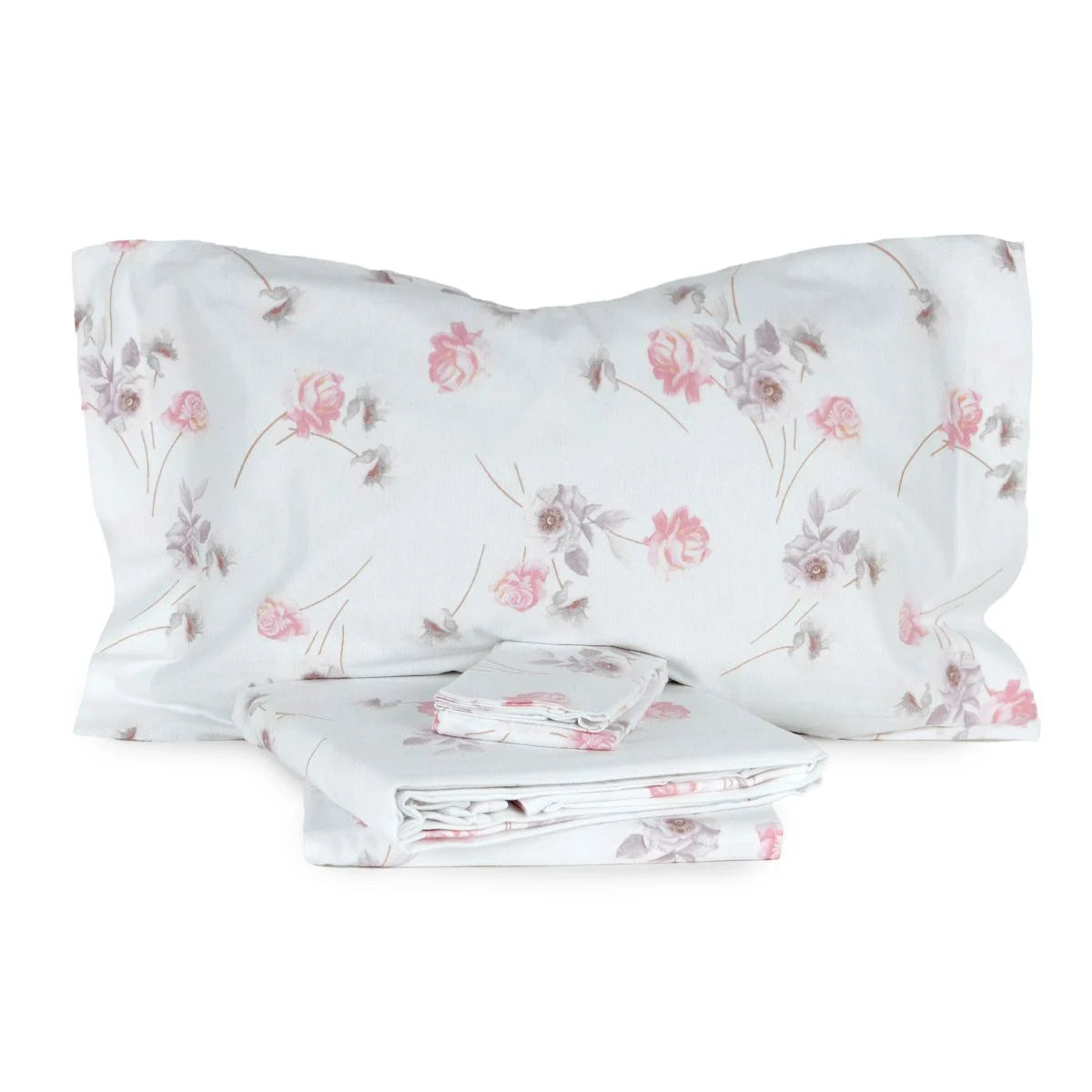 Completo Lenzuola In Cotone FLORES Singolo - Caleffi