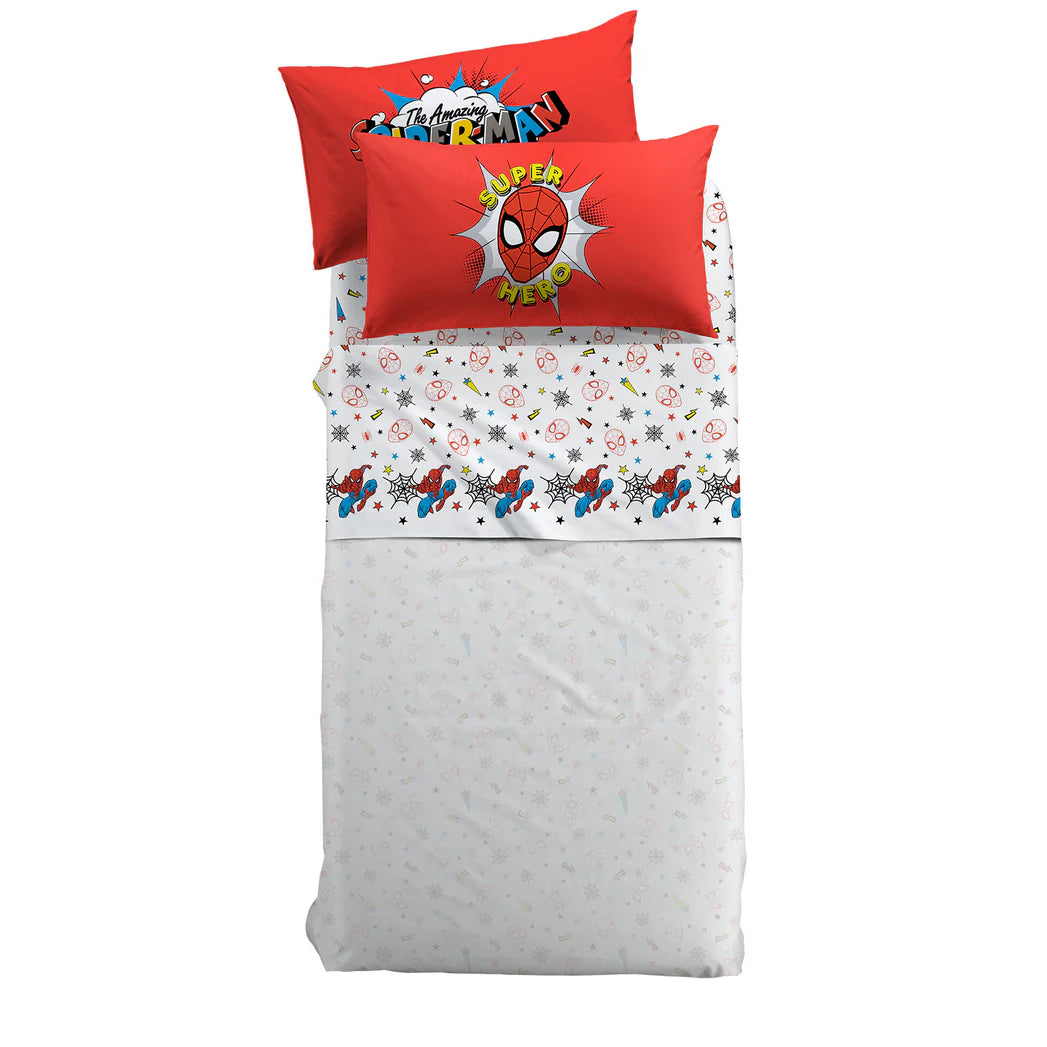 Lenzuola singola SPIDER-MAN SUPERHERO - Caleffi