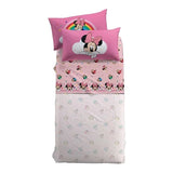 Completo lenzuola Minnie Rainbow Disney una piazza e mezza by Caleffi