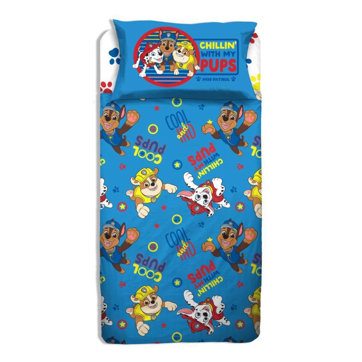 Completo lenzuola Singolo Paw Patrol - Hermet