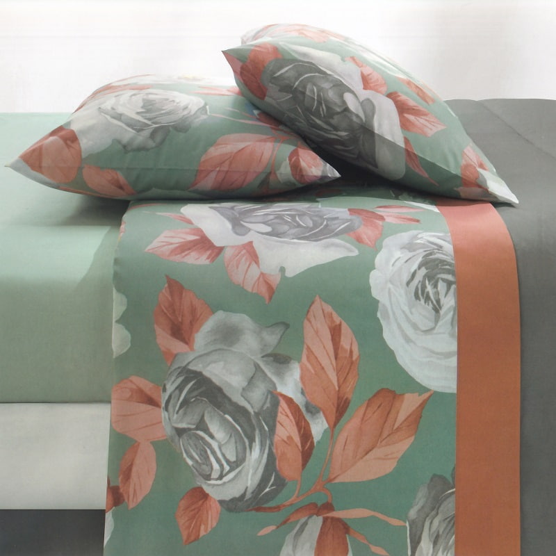 Gabel Completo Lenzuola Matrimoniale Iris-Lilla: Set Biancheria Letto Morbida E Fresca
