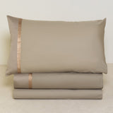 Completo Lenzuola PERLIER in raso di cotone by Battaglia
