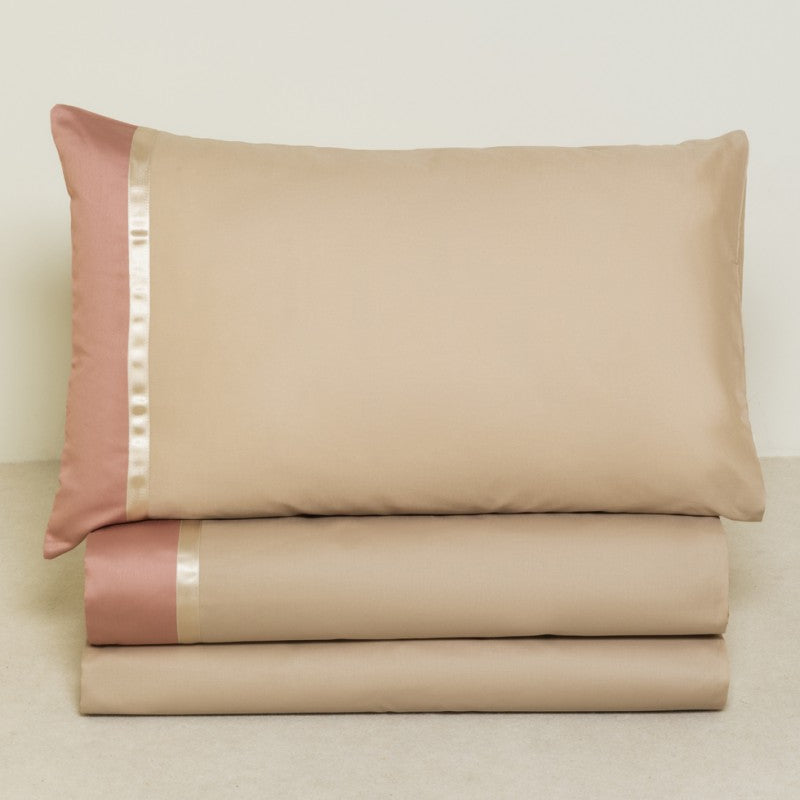 Completo Lenzuola PERLIER in raso di cotone by Battaglia