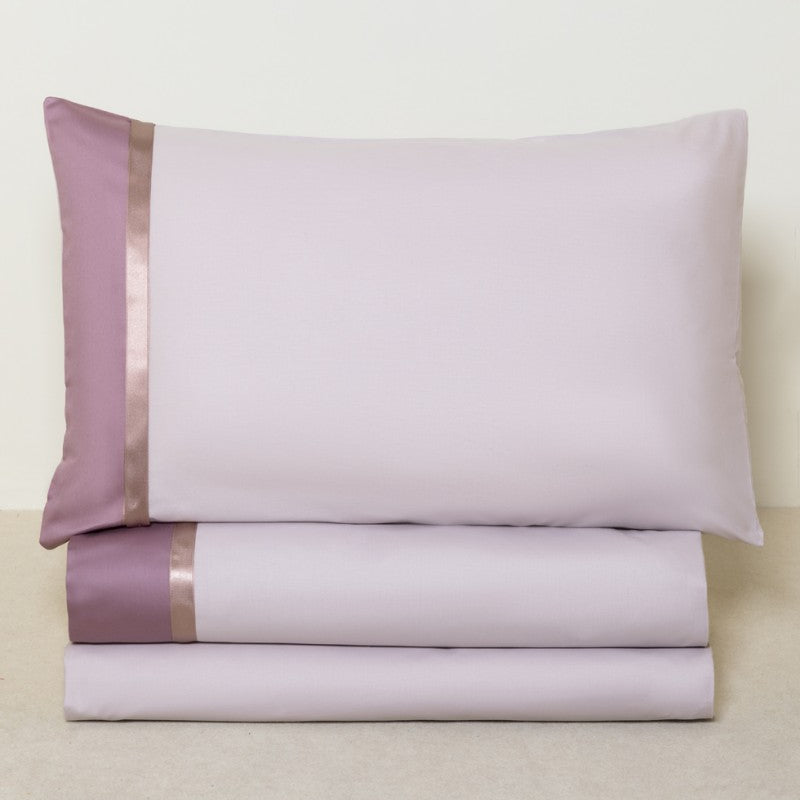 Completo Lenzuola PERLIER in raso di cotone by Battaglia