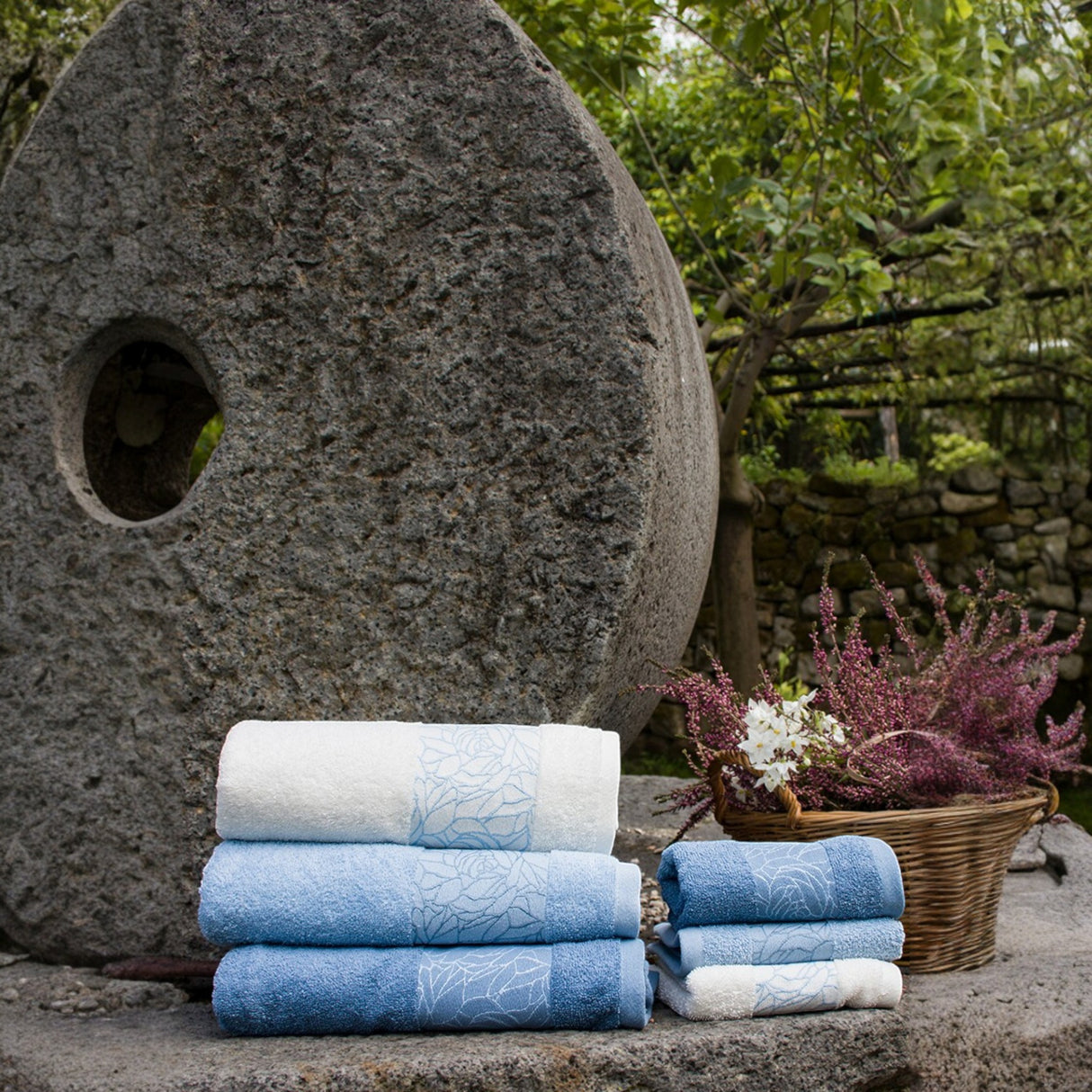 Set Asciugamani 3+3 Ariel Jacquard - Neìth