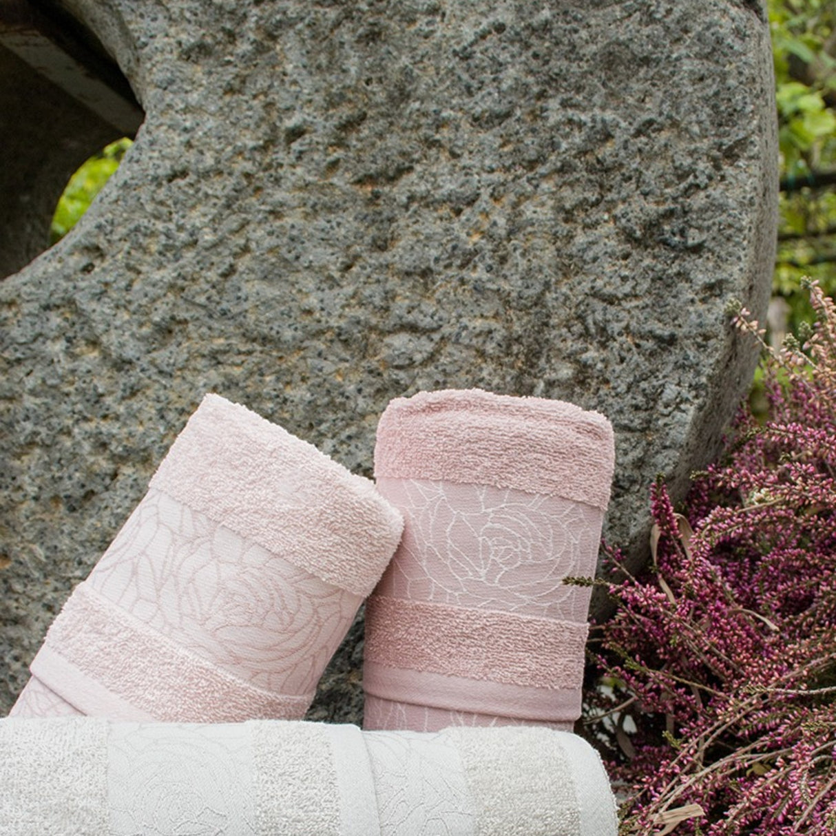 Set Asciugamani 3+3 Ariel Jacquard - Neìth