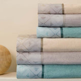 SET 3+3 RUBINA con bordo  BY BATTAGLIA