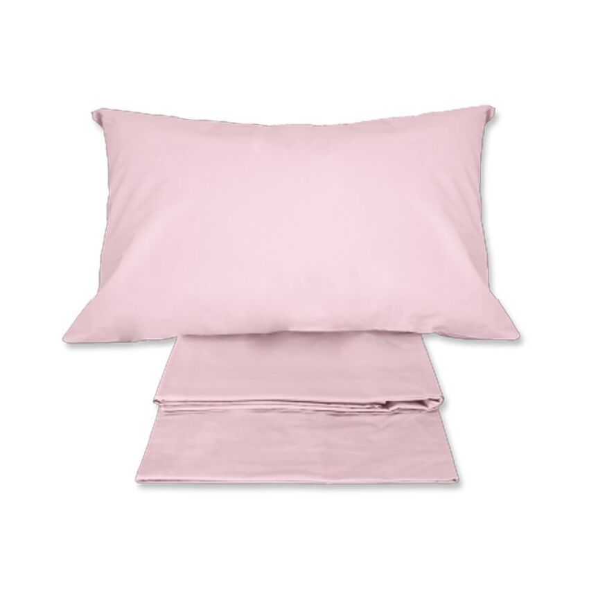 Set Lenzuola Piazza E Mezza In Puro Cotone - Tinta Unita, Vari Colori - Foto 11