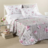 Copriletto Trapuntato Bella Rosa In Raso Di Cotone 200 T.C. Matrimoniale - Caleffi