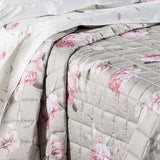 Copriletto Trapuntato Bella Rosa In Raso Di Cotone 200 T.C. Matrimoniale - Caleffi